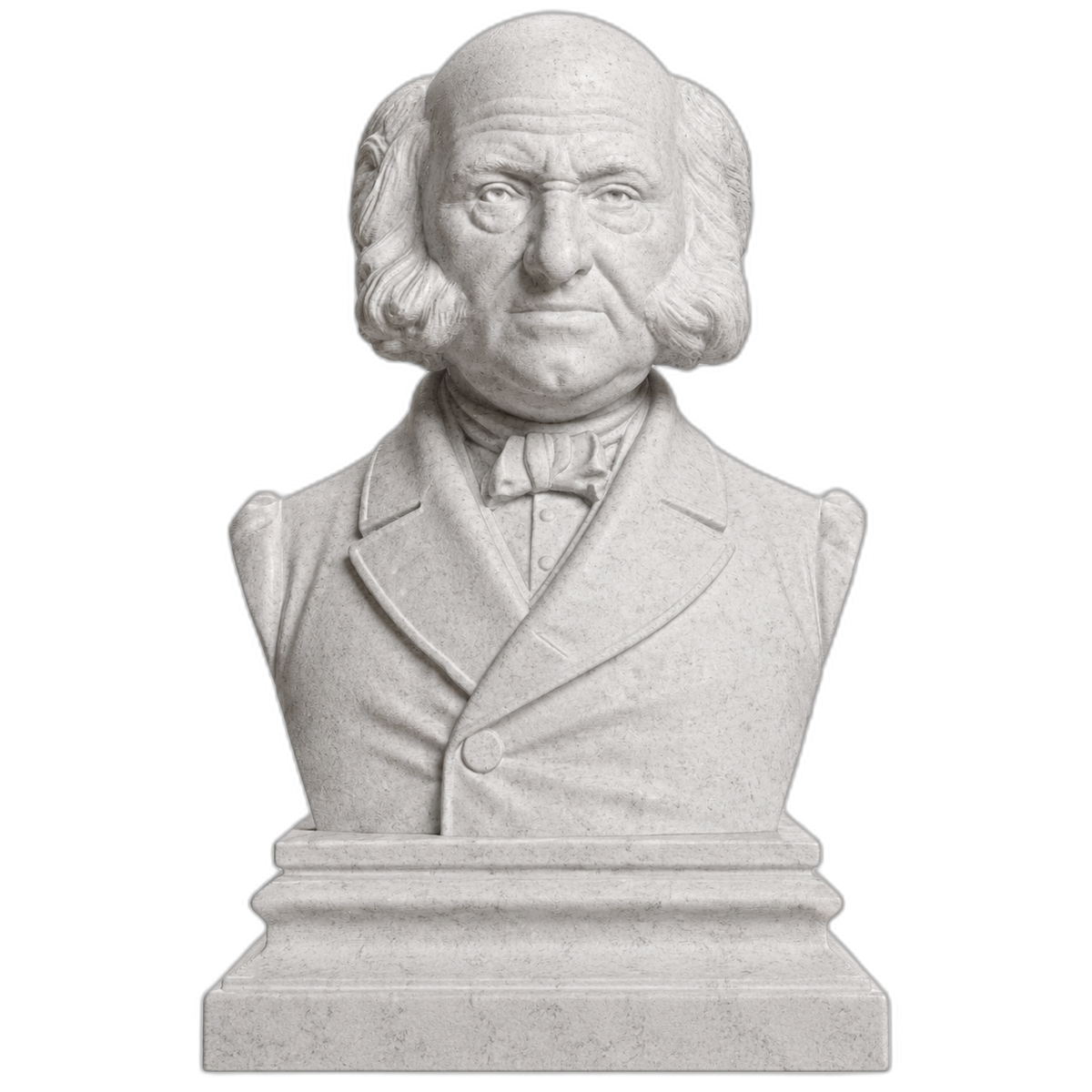 Martin Van Buren Marble Stone collectible bust