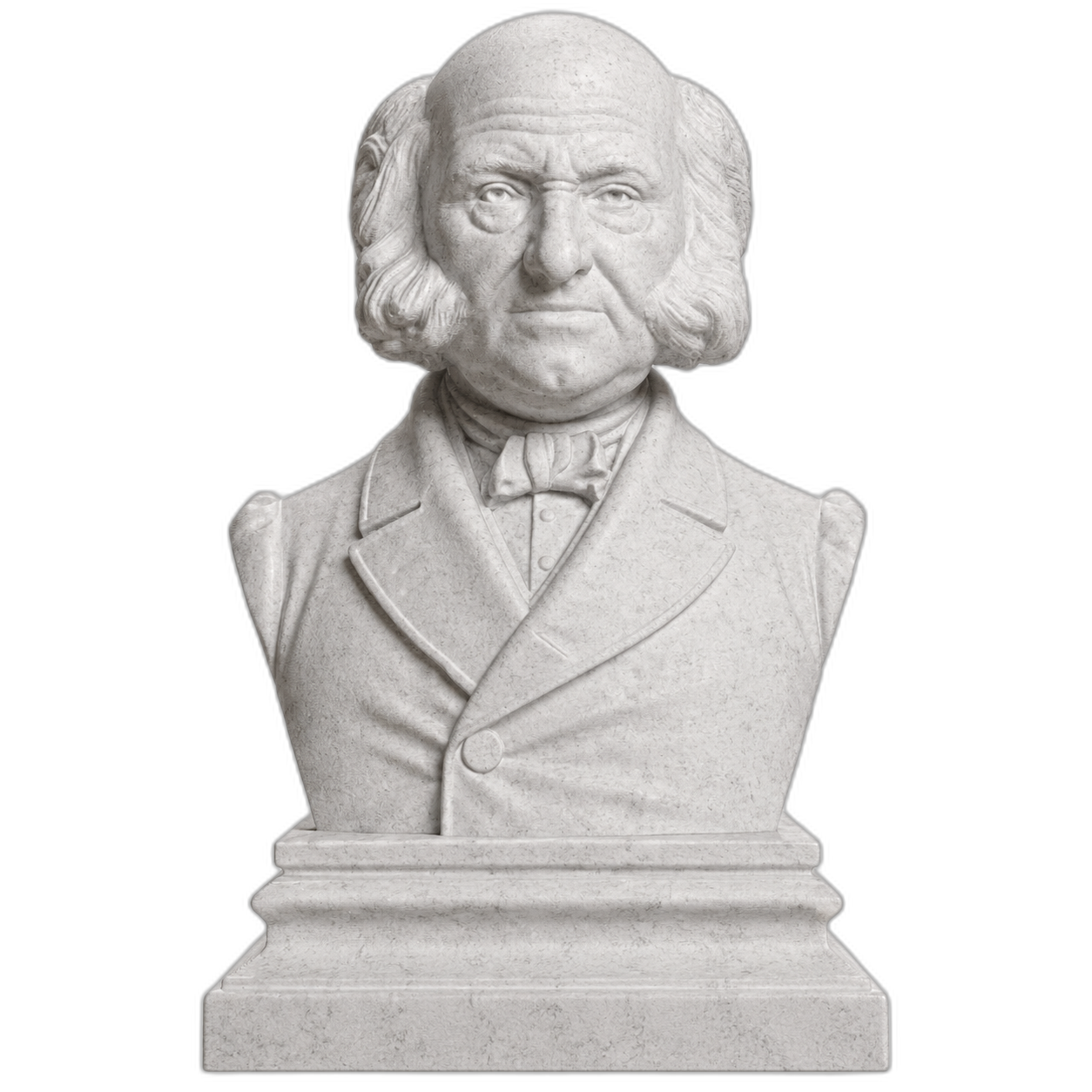 Martin Van Buren Marble Stone collectible bust