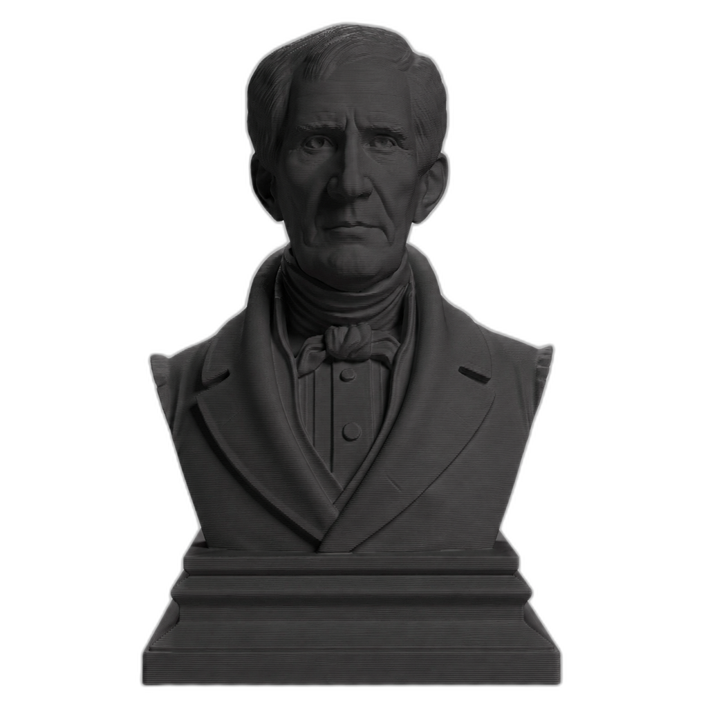 William Henry Harrison Charcoal Black collectible bust