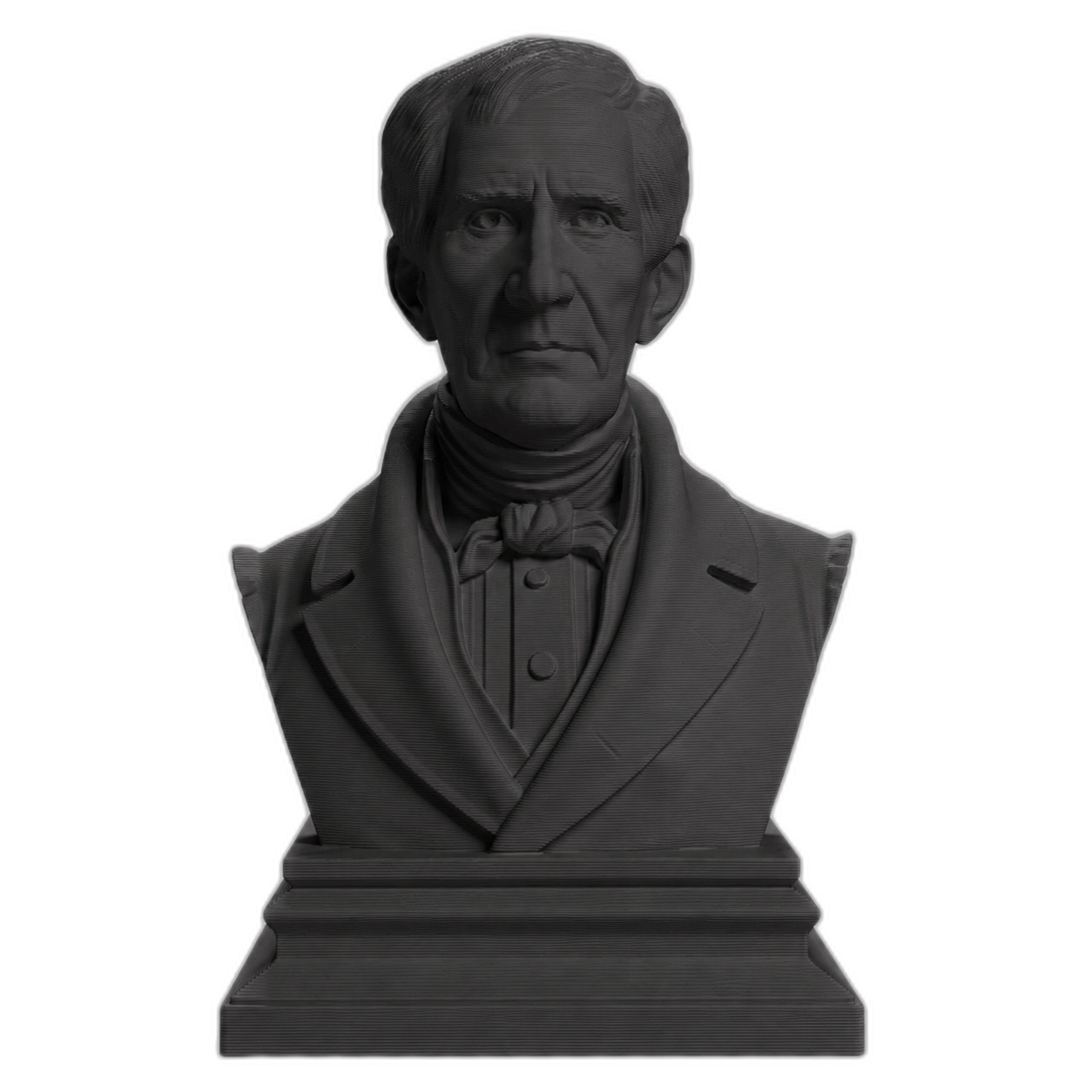 William Henry Harrison Charcoal Black collectible bust