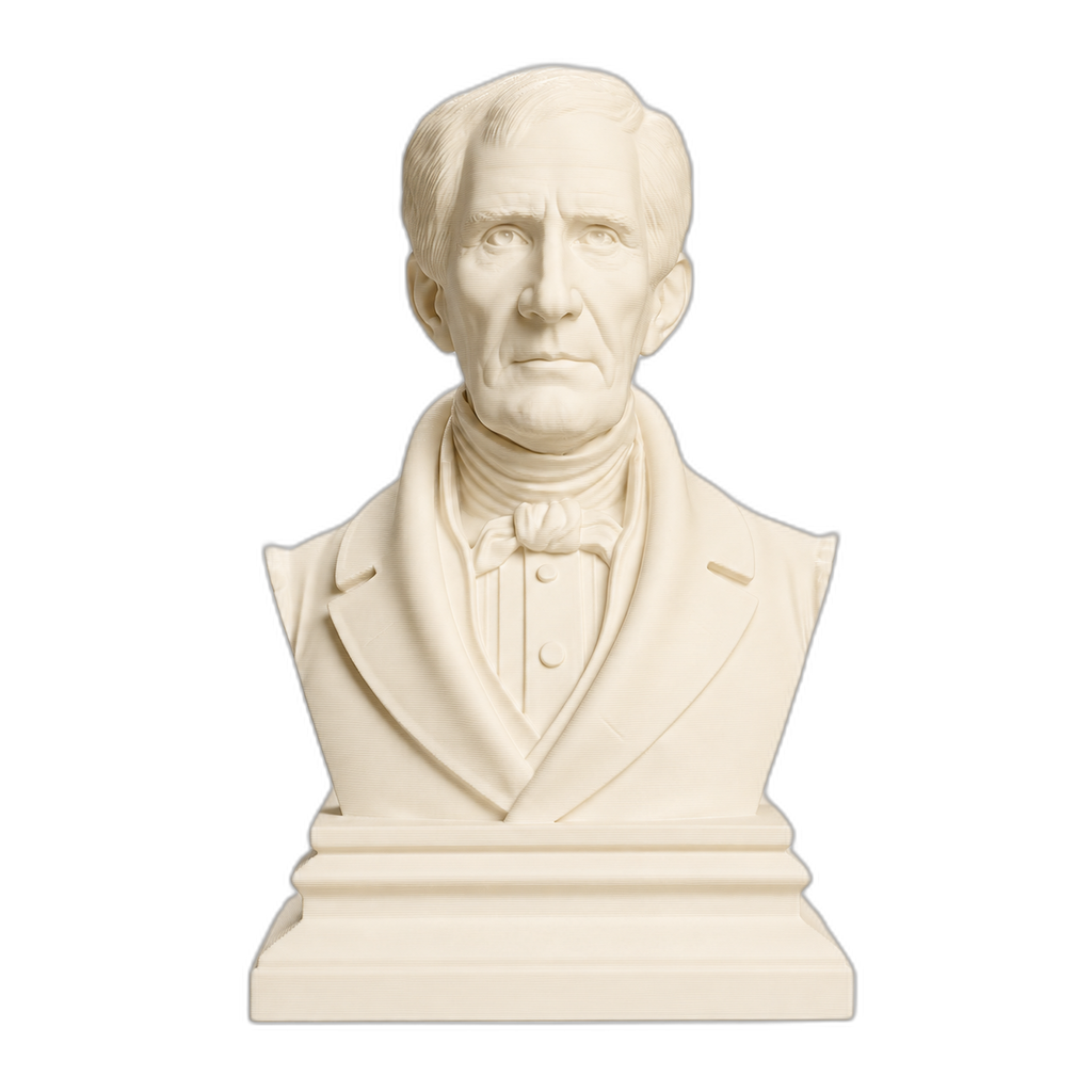 William Henry Harrison Ivory White collectible bust