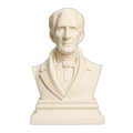 William Henry Harrison Ivory White collectible bust