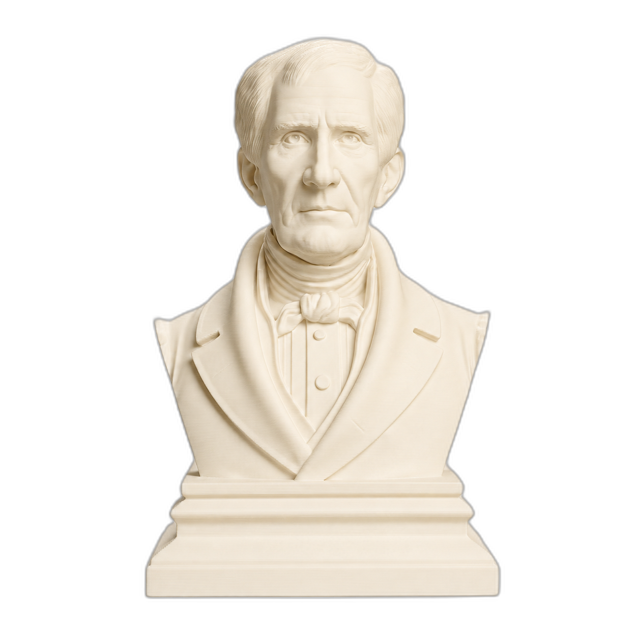 William Henry Harrison Ivory White collectible bust