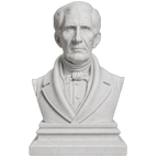 William Henry Harrison Marble Stone collectible bust