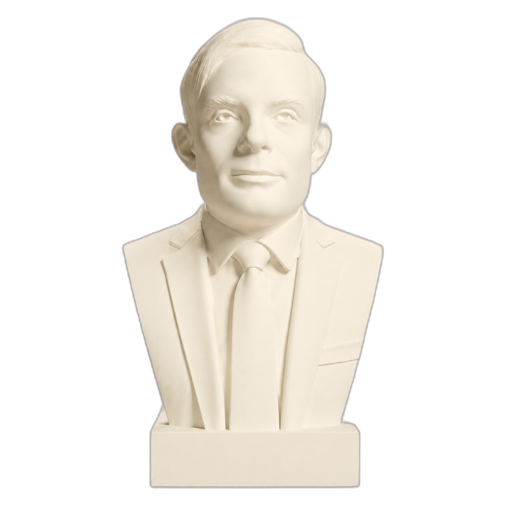 Alan Turing Ivory White collectible bust