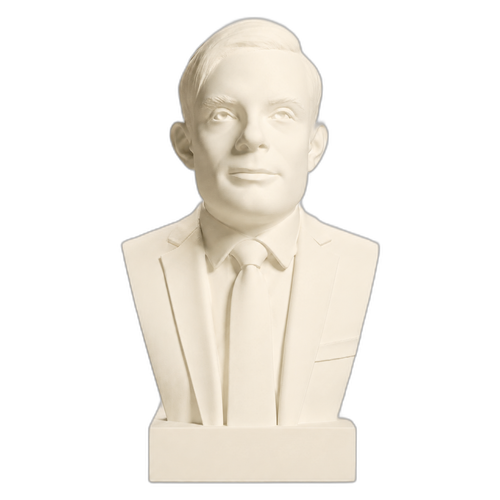 Alan Turing Ivory White collectible bust
