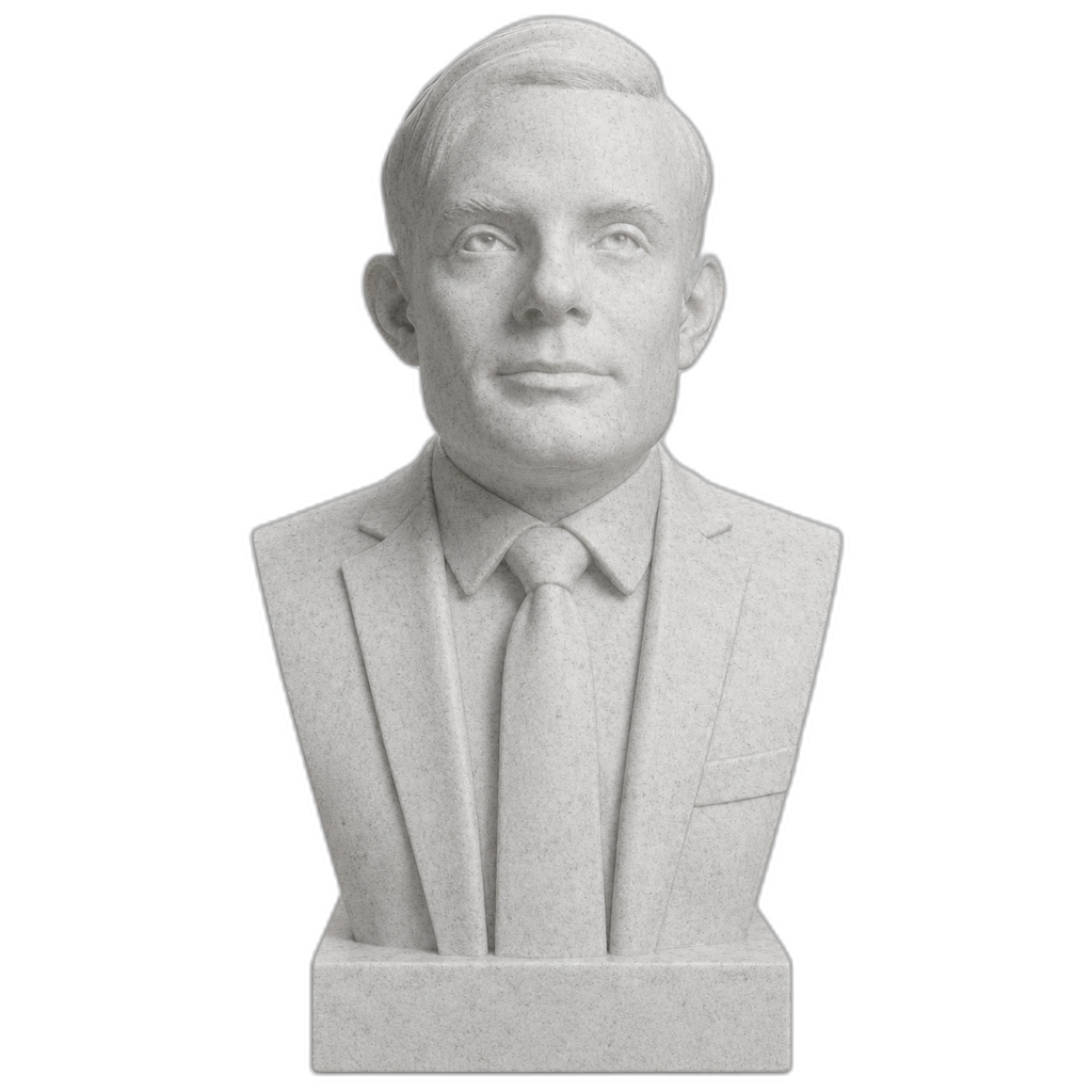 Alan Turing Marble Stone collectible bust