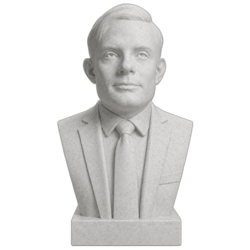 Alan Turing Marble Stone collectible bust