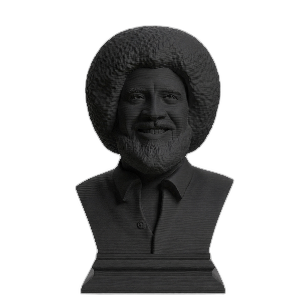 Bob Ross Charcoal Black collectible bust