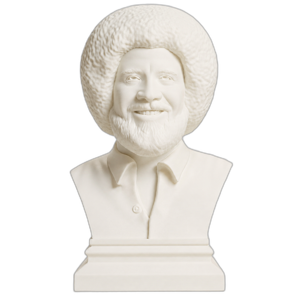 Bob Ross Ivory White collectible bust