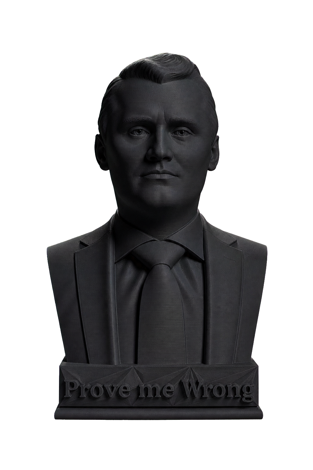 Charlie Kirk Charcoal Black collectible bust