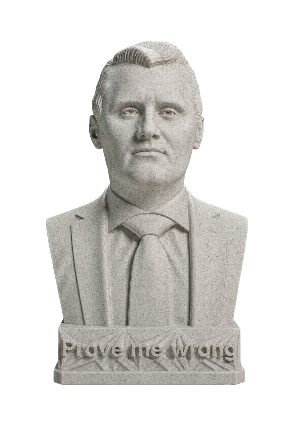 Charlie Kirk Marble Stone collectible bust