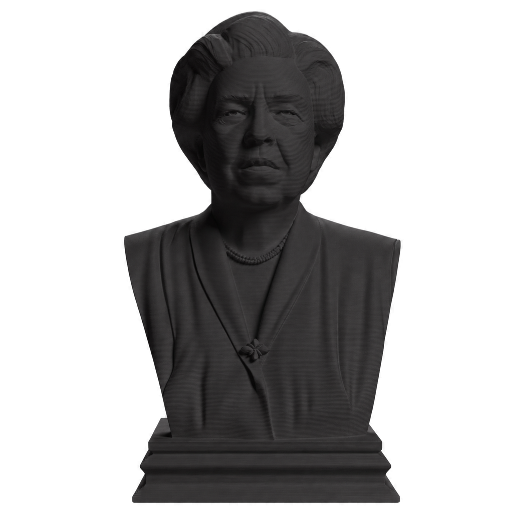 Eleanor Roosevelt Charcoal Black collectible bust