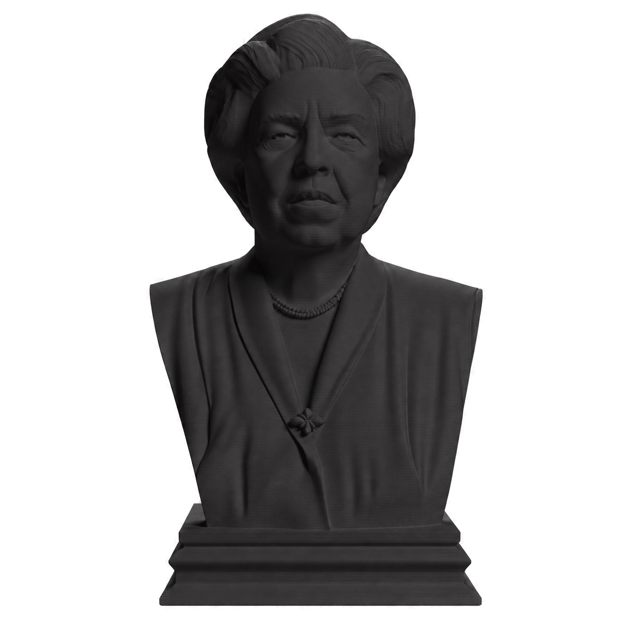 Eleanor Roosevelt Charcoal Black collectible bust