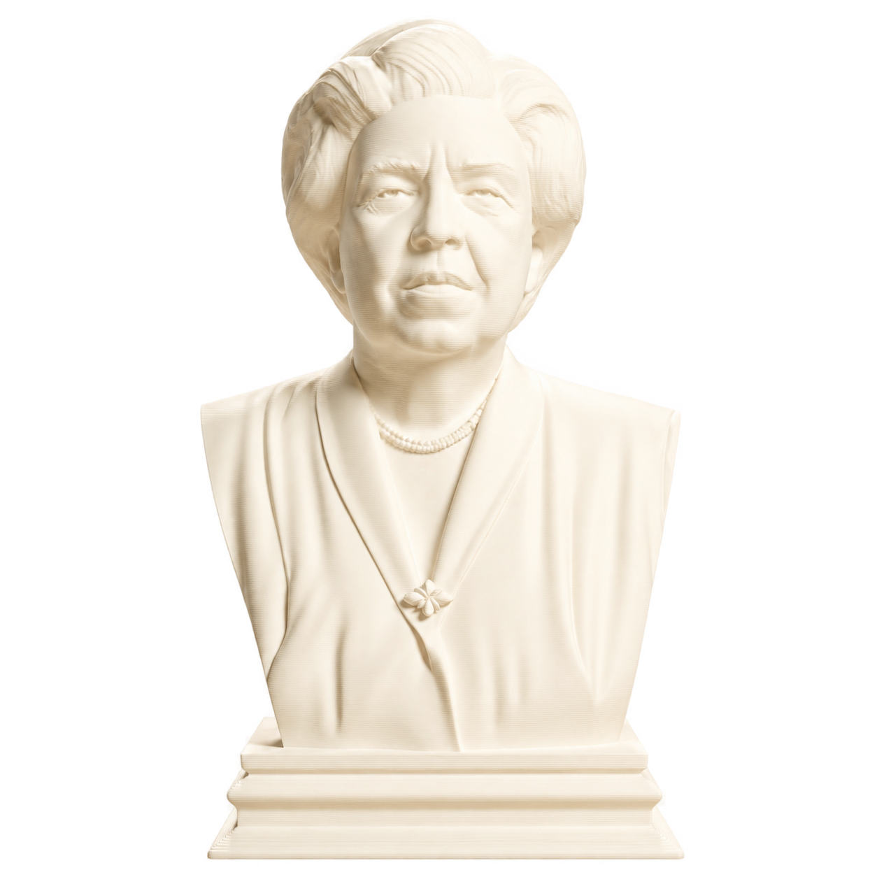 Eleanor Roosevelt Ivory White collectible bust
