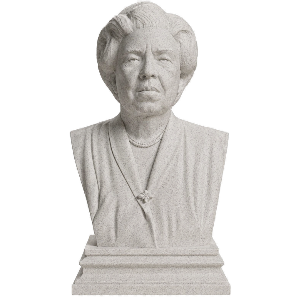 Eleanor Roosevelt Marble Stone collectible bust