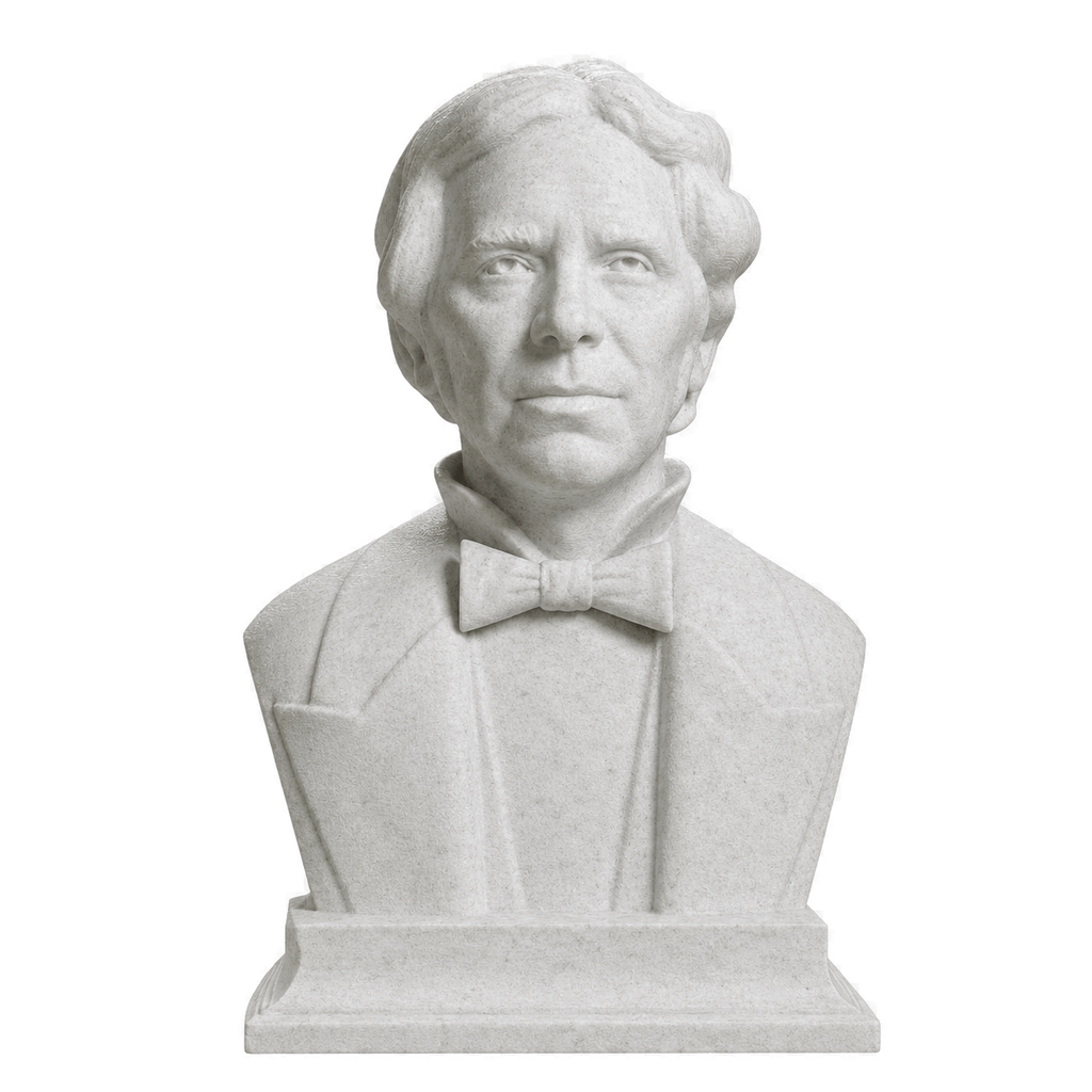Michael Faraday Marble Stone collectible bust