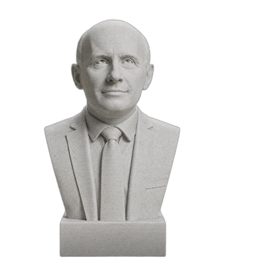 Enrico Fermi Marble Stone collectible bust