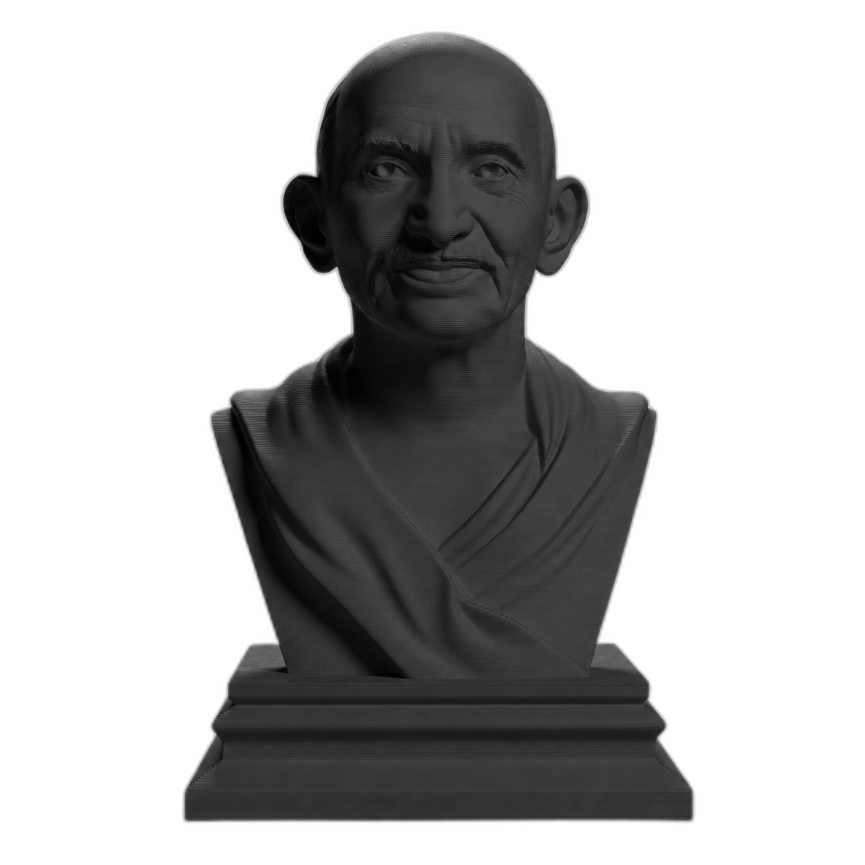 Mahatma Gandhi Charcoal Black collectible bust