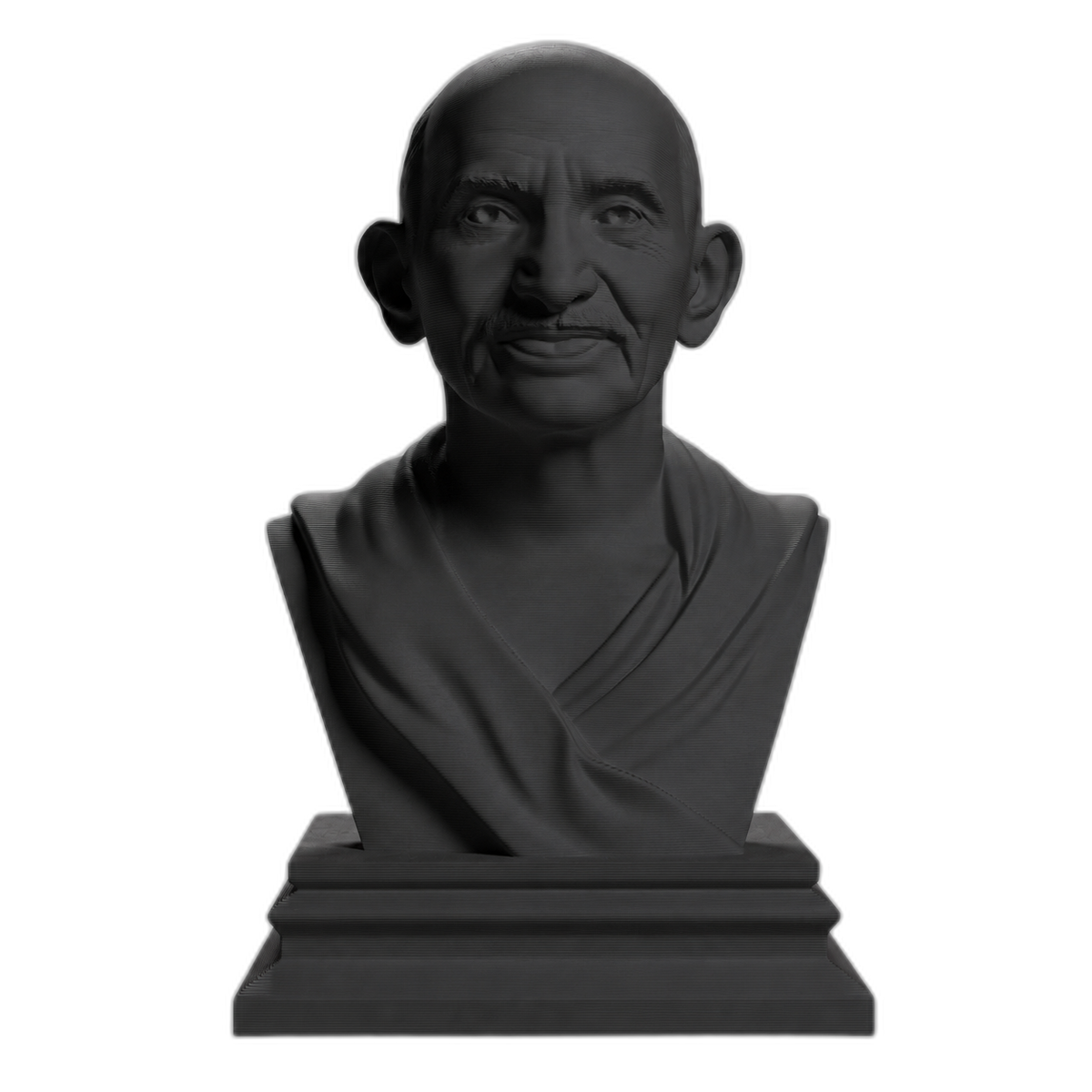 Mahatma Gandhi Charcoal Black collectible bust
