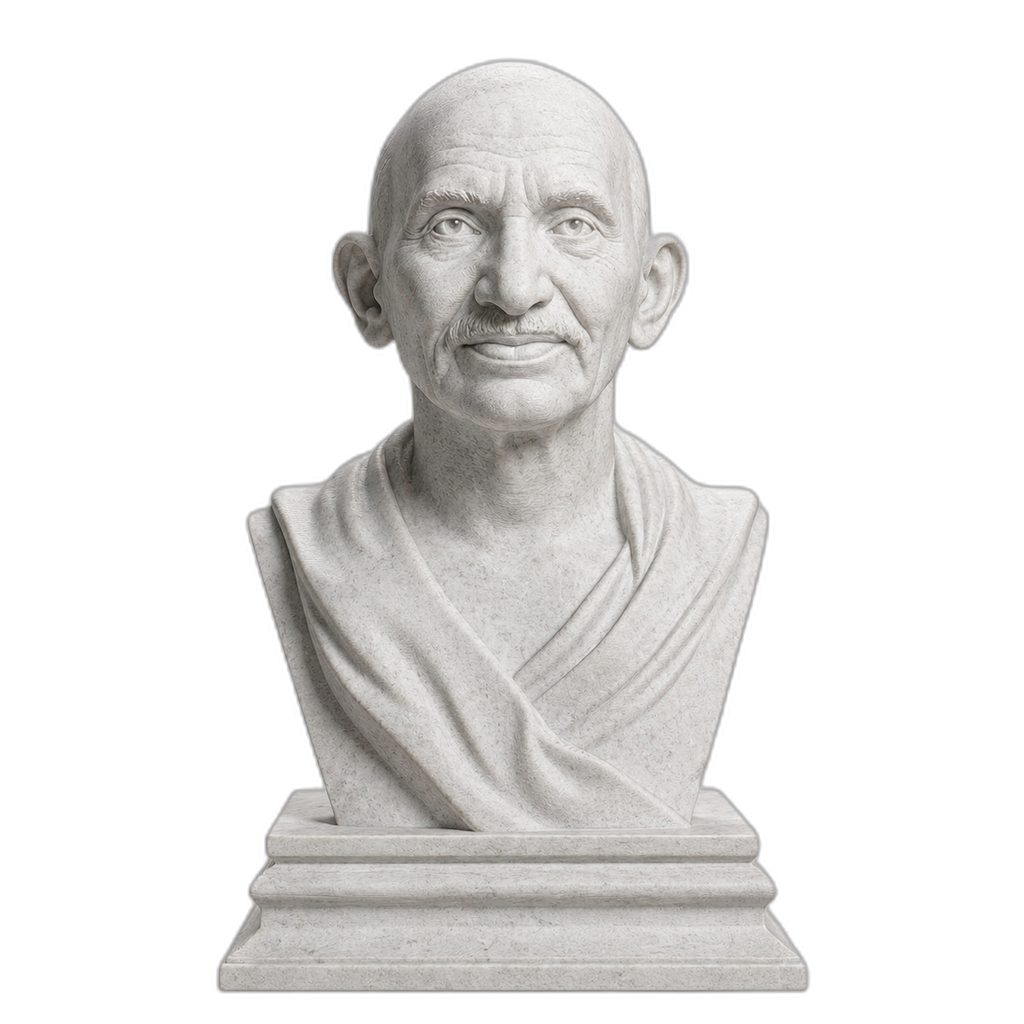 Mahatma Gandhi Marble Stone collectible bust