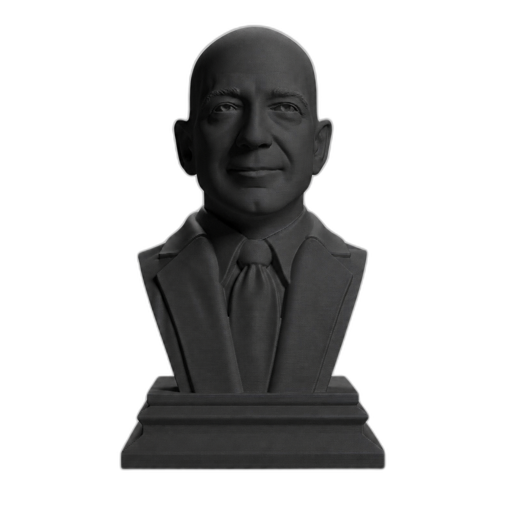 Jeff Bezos Charcoal Black collectible bust