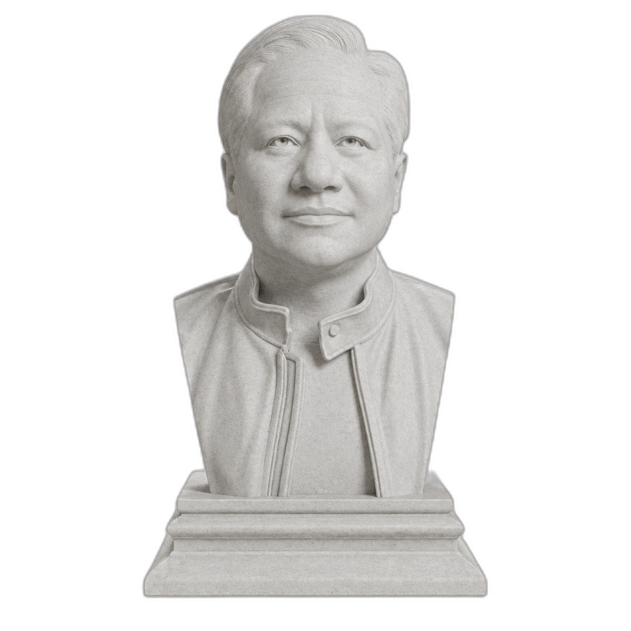 Jensen Huang Marble Stone collectible bust