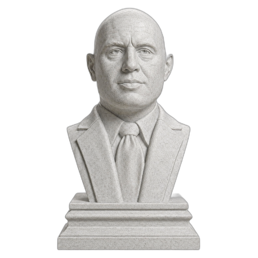 Joe Rogan Marble Stone collectible bust