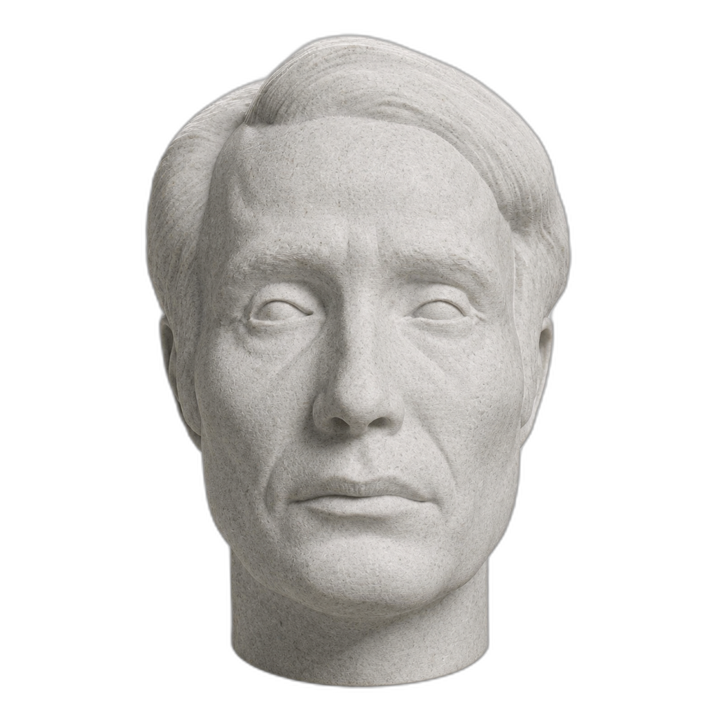 Mads Mikkelsen Marble Stone collectible bust
