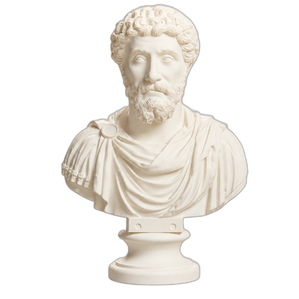 Marcus Aurelius Ivory White collectible bust