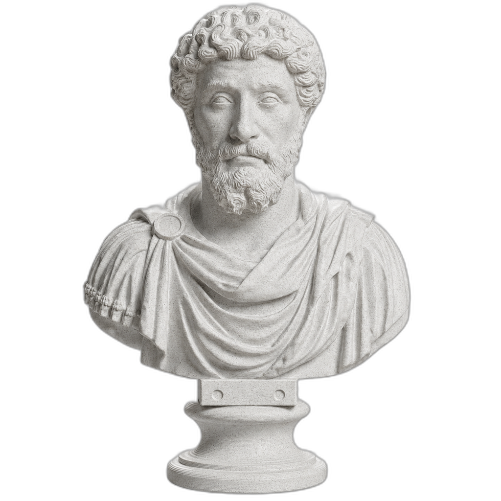 Marcus Aurelius Marble Stone collectible bust