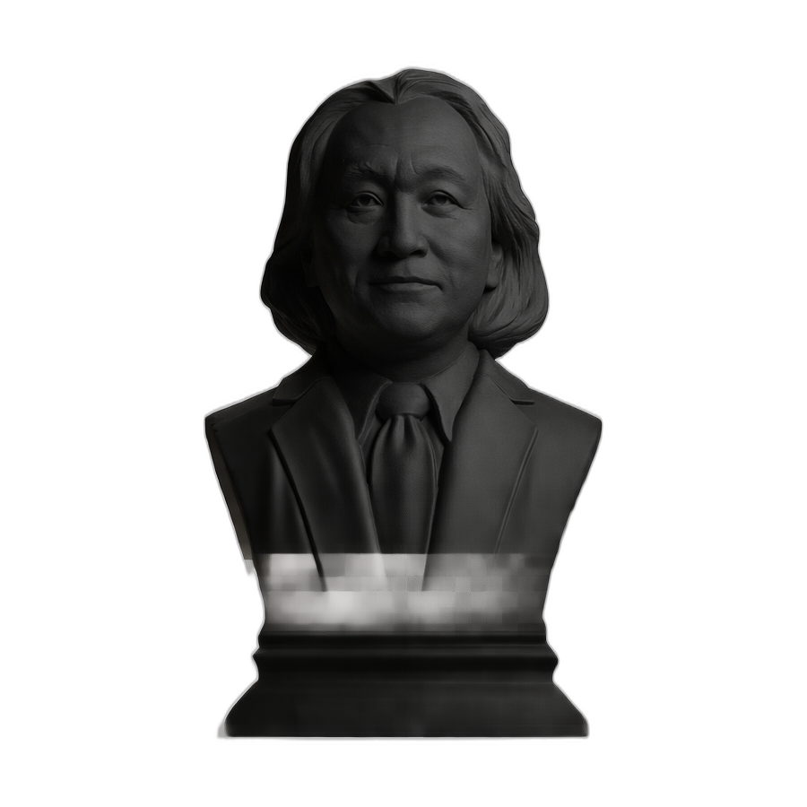 Michio Kaku Charcoal Black collectible bust