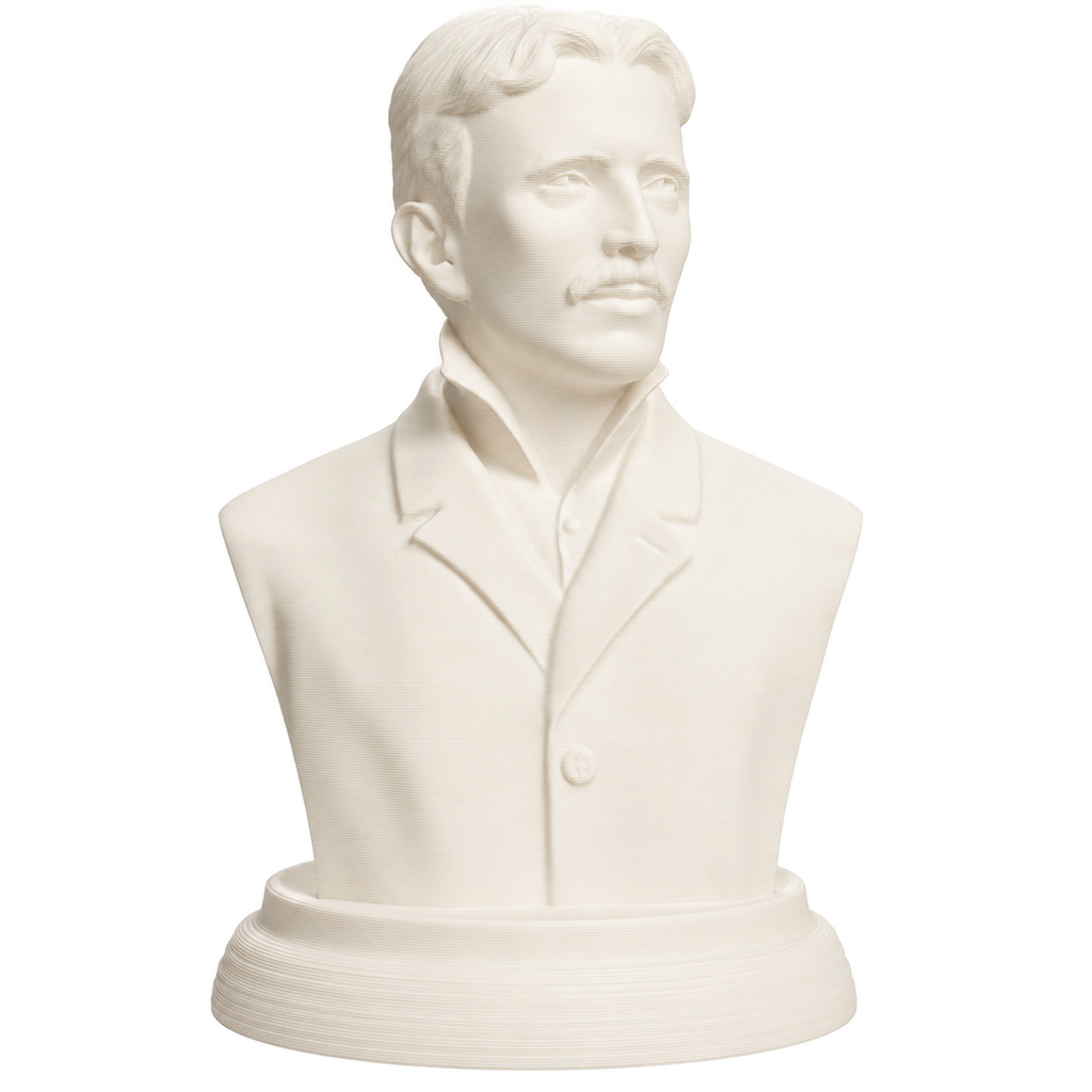 Nikola Tesla Ivory White collectible bust