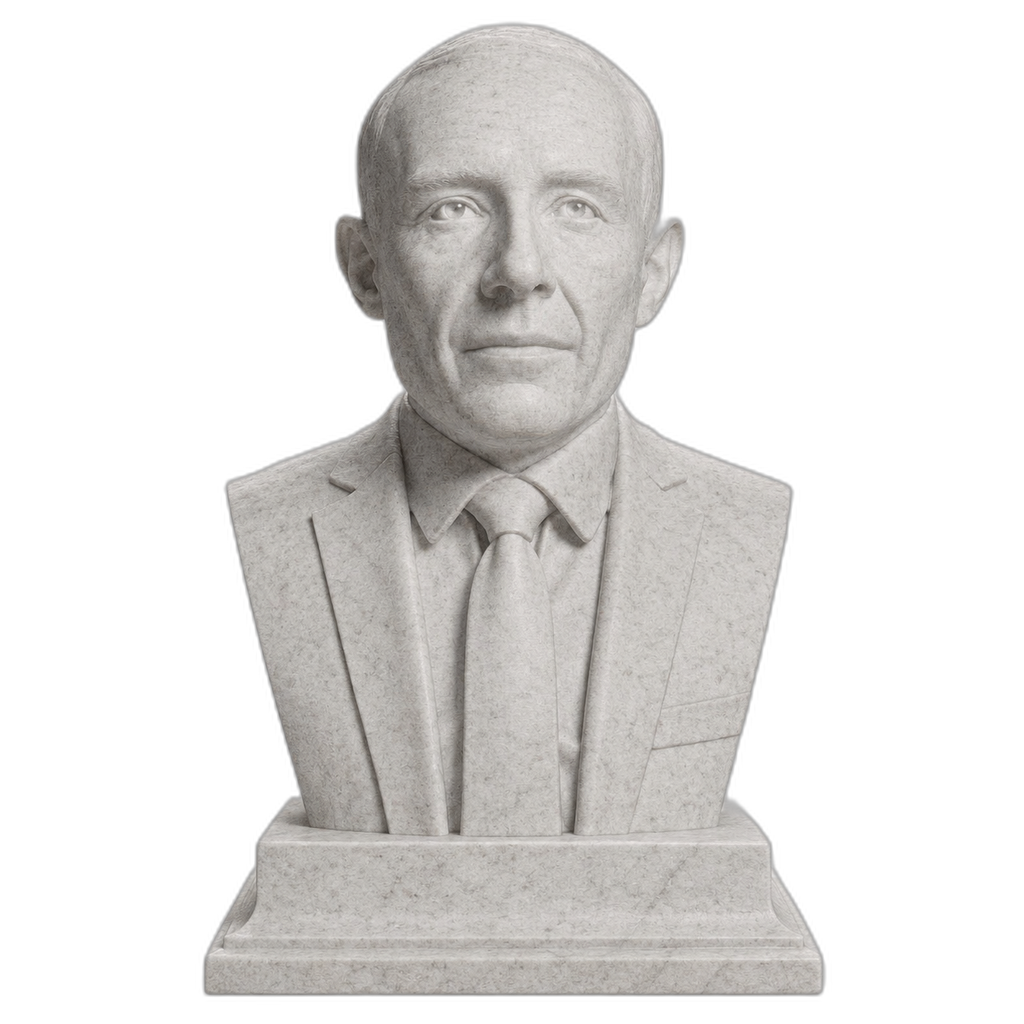 J. Robert Oppenheimer Marble Stone collectible bust