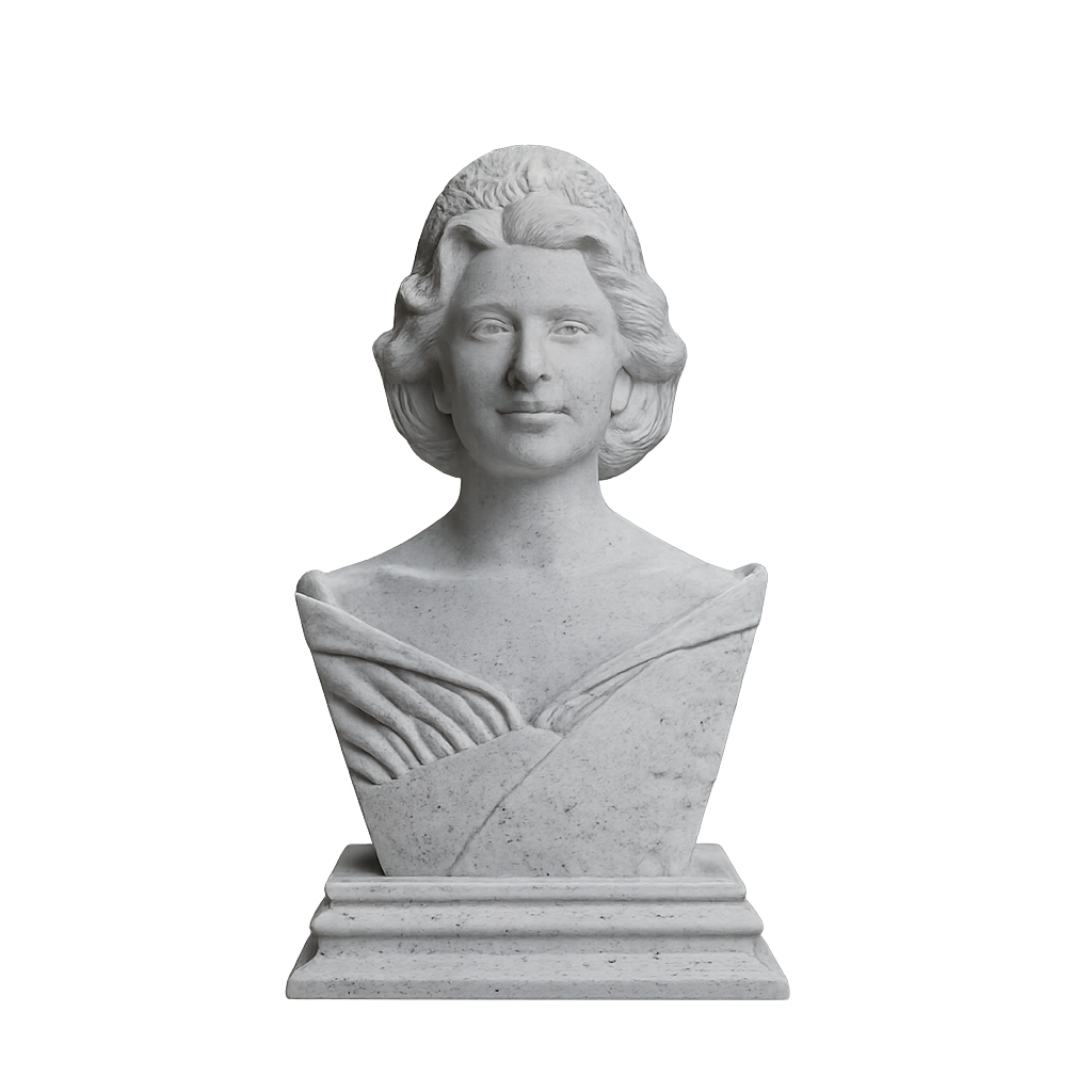 Queen Elizabeth II Marble Stone collectible bust