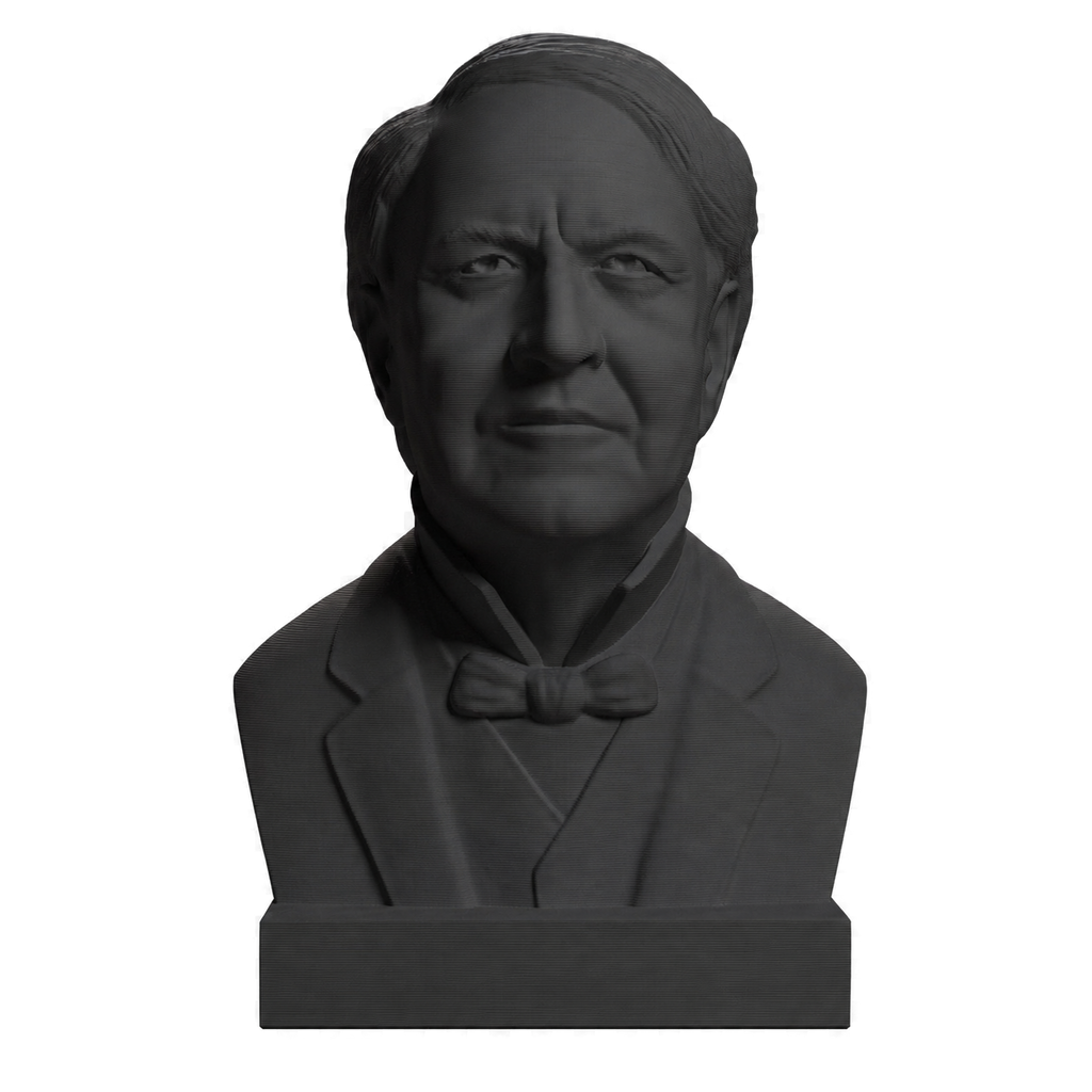 Thomas Edison Charcoal Black collectible bust