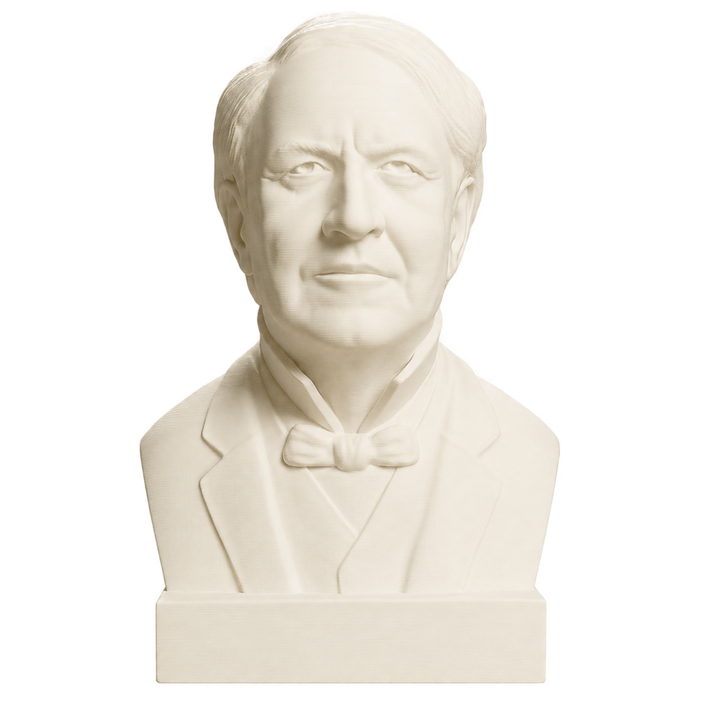 Thomas Edison Ivory White collectible bust