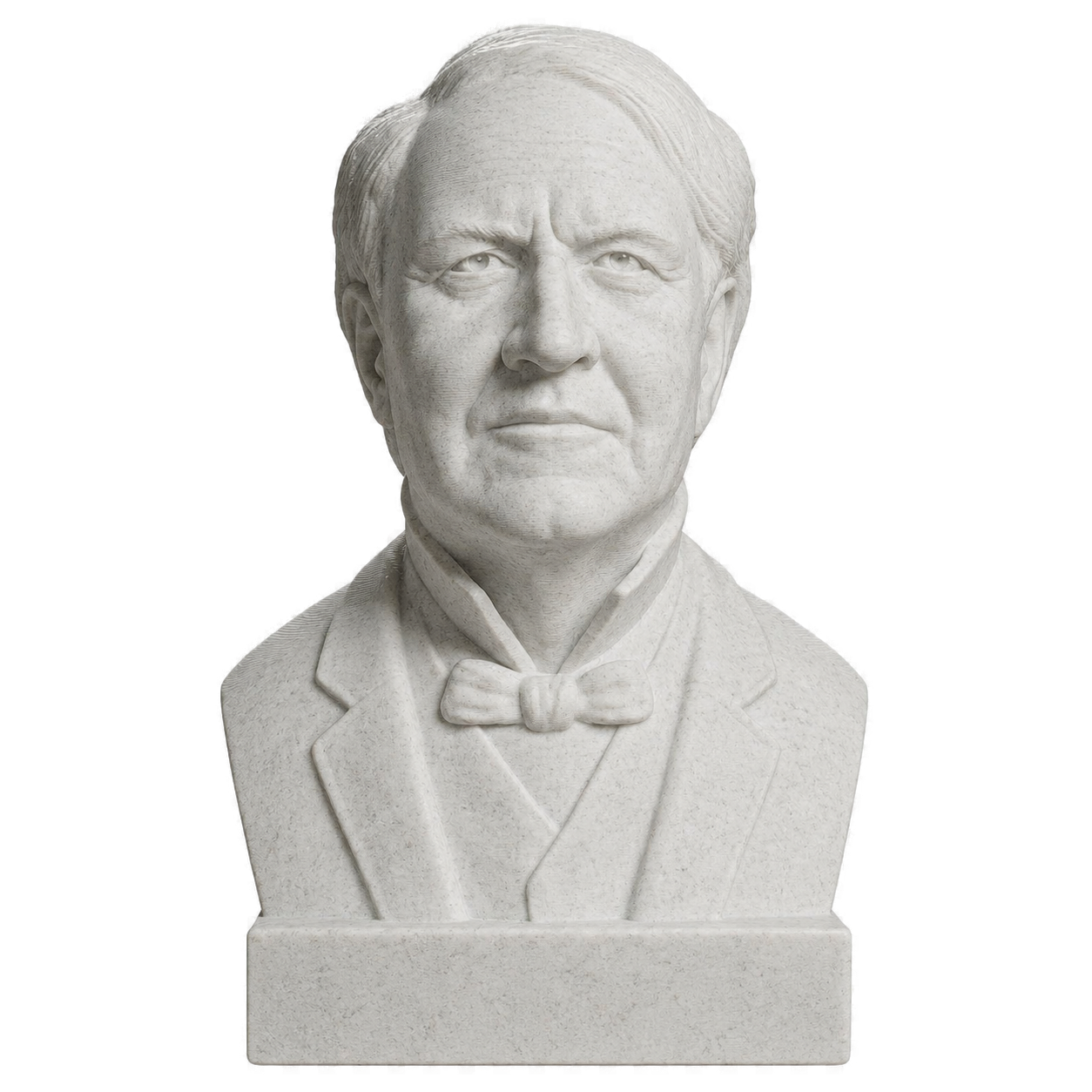Thomas Edison Marble Stone collectible bust