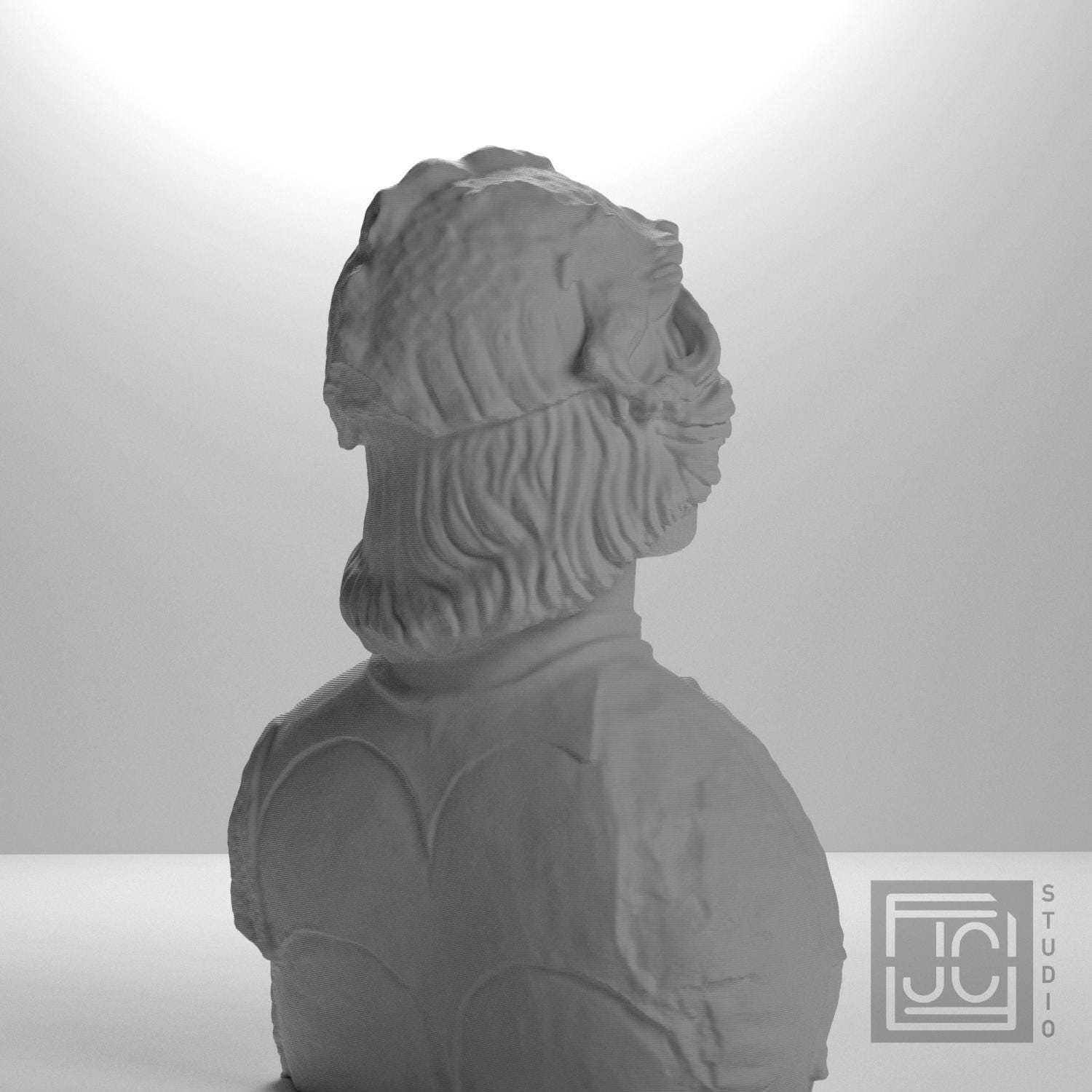 Helmet-clad man and chest harness with relief supplemental reference photo 8