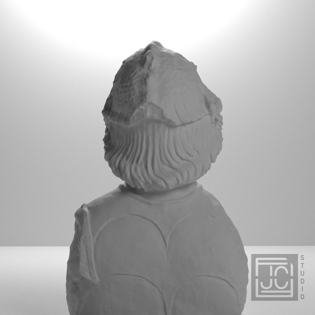 Helmet-clad man and chest harness with relief supplemental reference photo 9