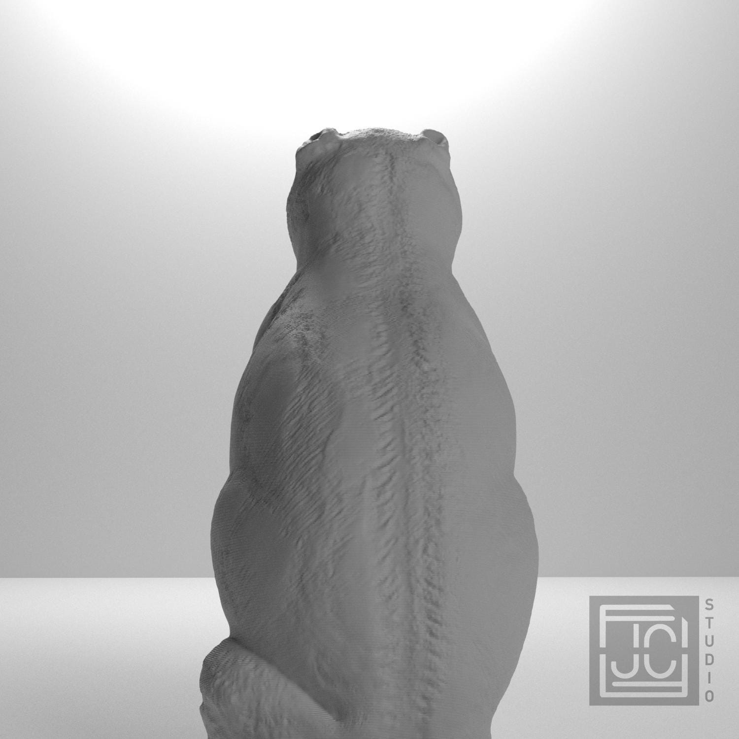Chinese Porcelain Pug Dog B (One of a Pair) supplemental reference photo 9