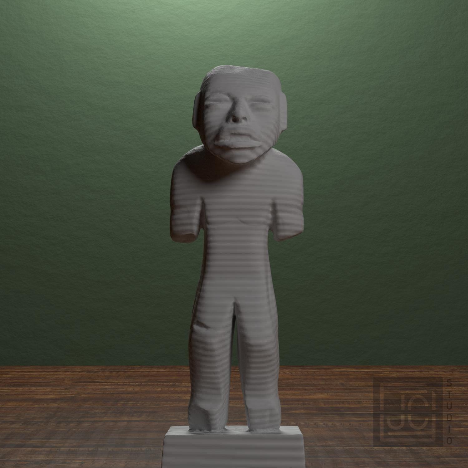 Sculpture Olmec Man supplemental reference photo 1
