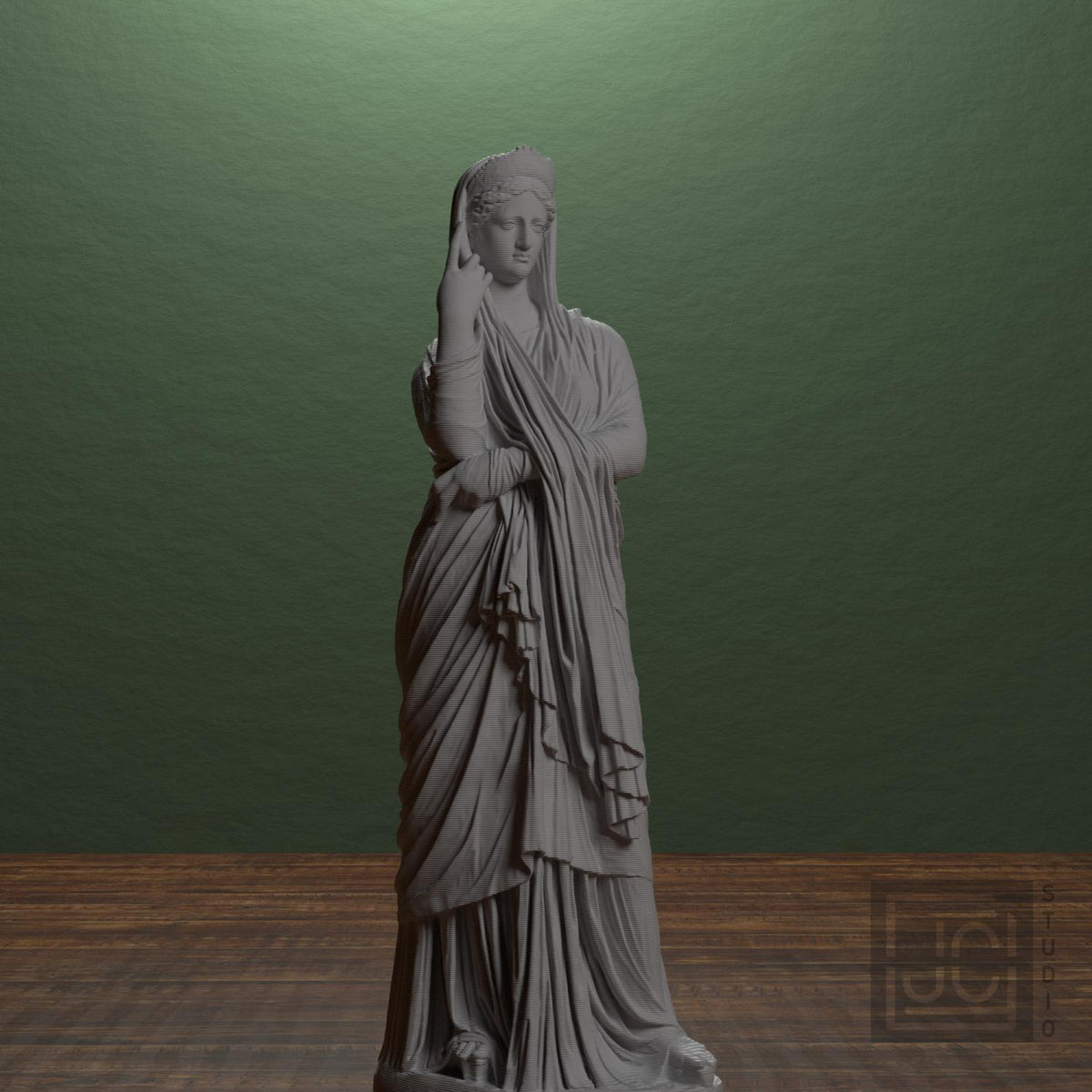 Statue of a woman the so-called 'Pudicitia' type supplemental reference photo 1