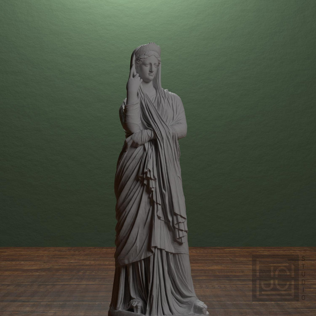 Statue of a woman the so-called 'Pudicitia' type supplemental reference photo 1