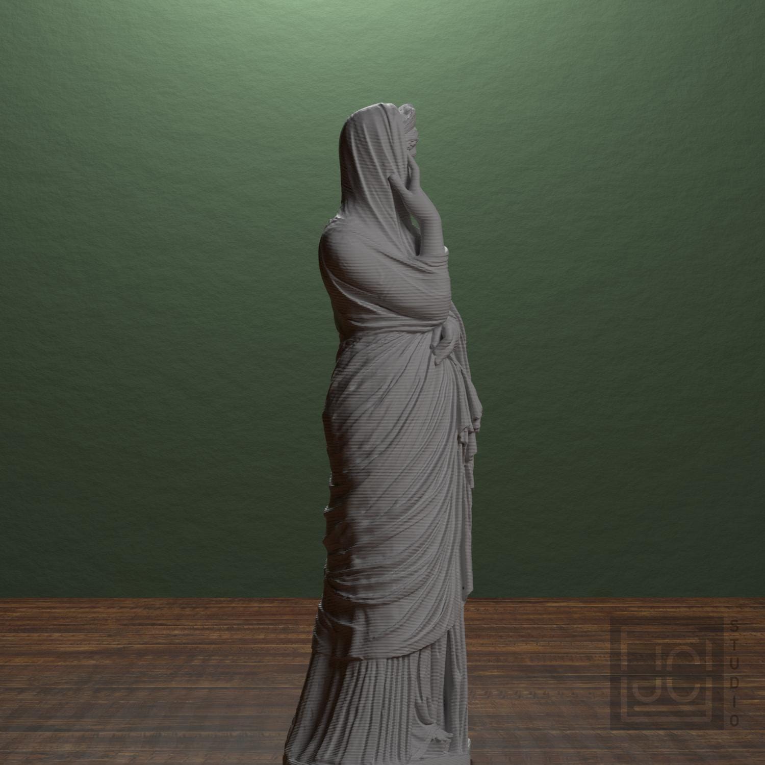 Statue of a woman the so-called 'Pudicitia' type supplemental reference photo 2