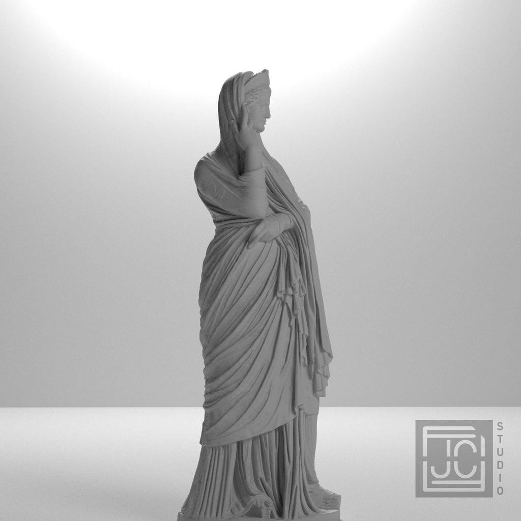 Statue of a woman the so-called 'Pudicitia' type supplemental reference photo 6