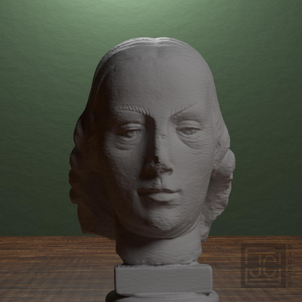 Female head. Fragment of a statue supplemental reference photo 1