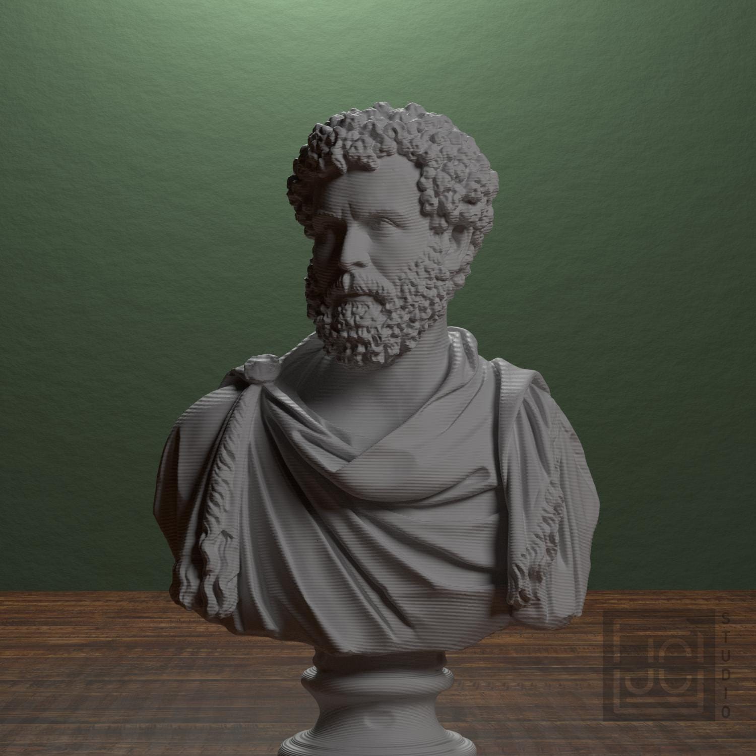 Draped bust of a man formerly known as Clodius Albinus supplemental reference photo 1