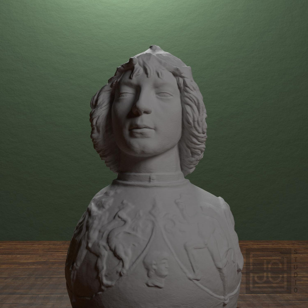 Helmet-clad man and chest harness with relief supplemental reference photo 1