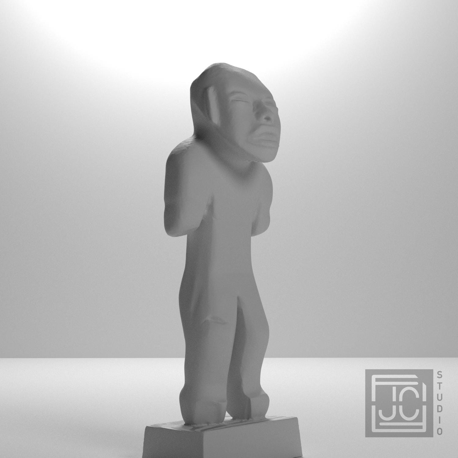 Sculpture Olmec Man supplemental reference photo 6